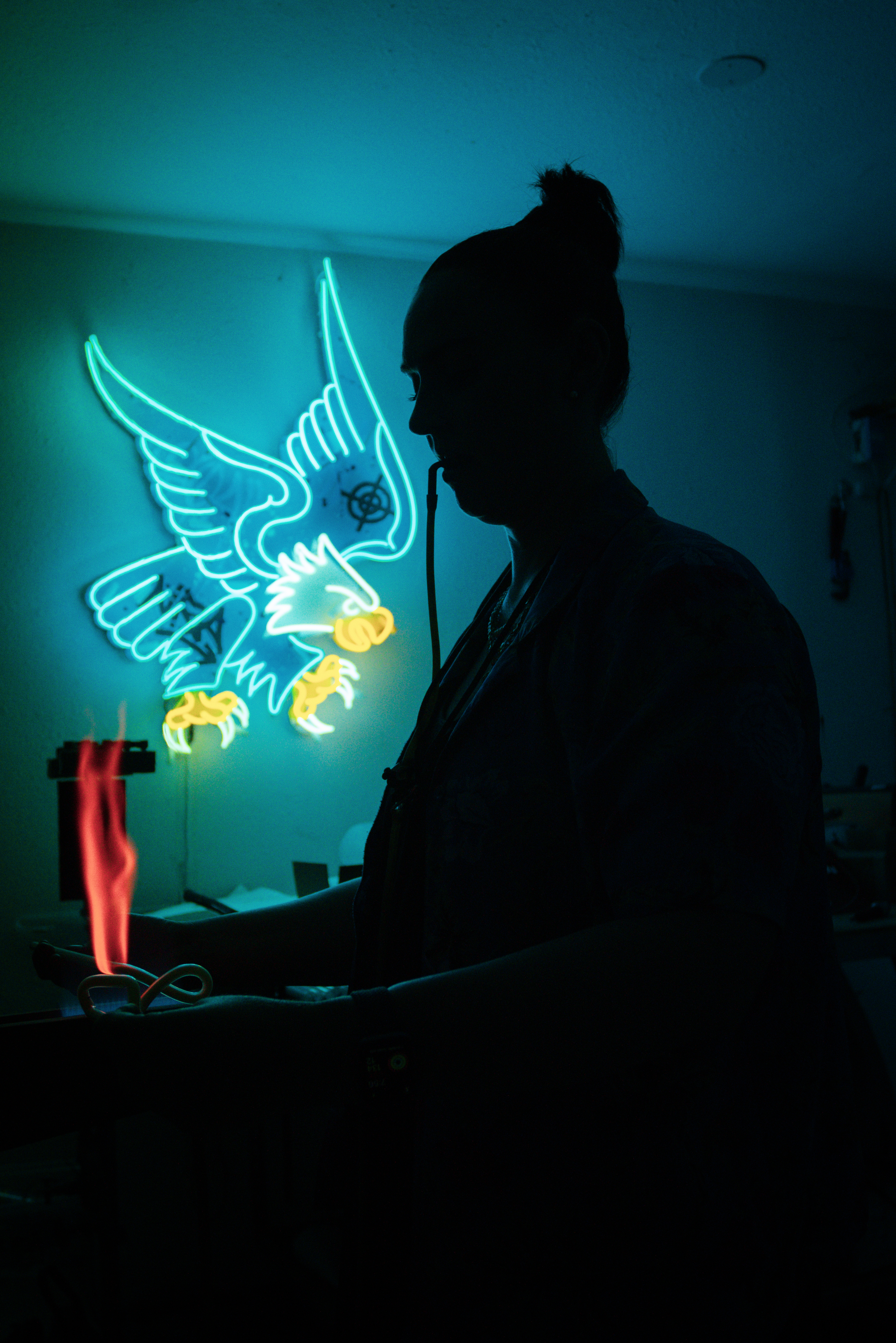 Studio Portrait — neon artwork by Dani Bonnet, Los Angeles neon artist