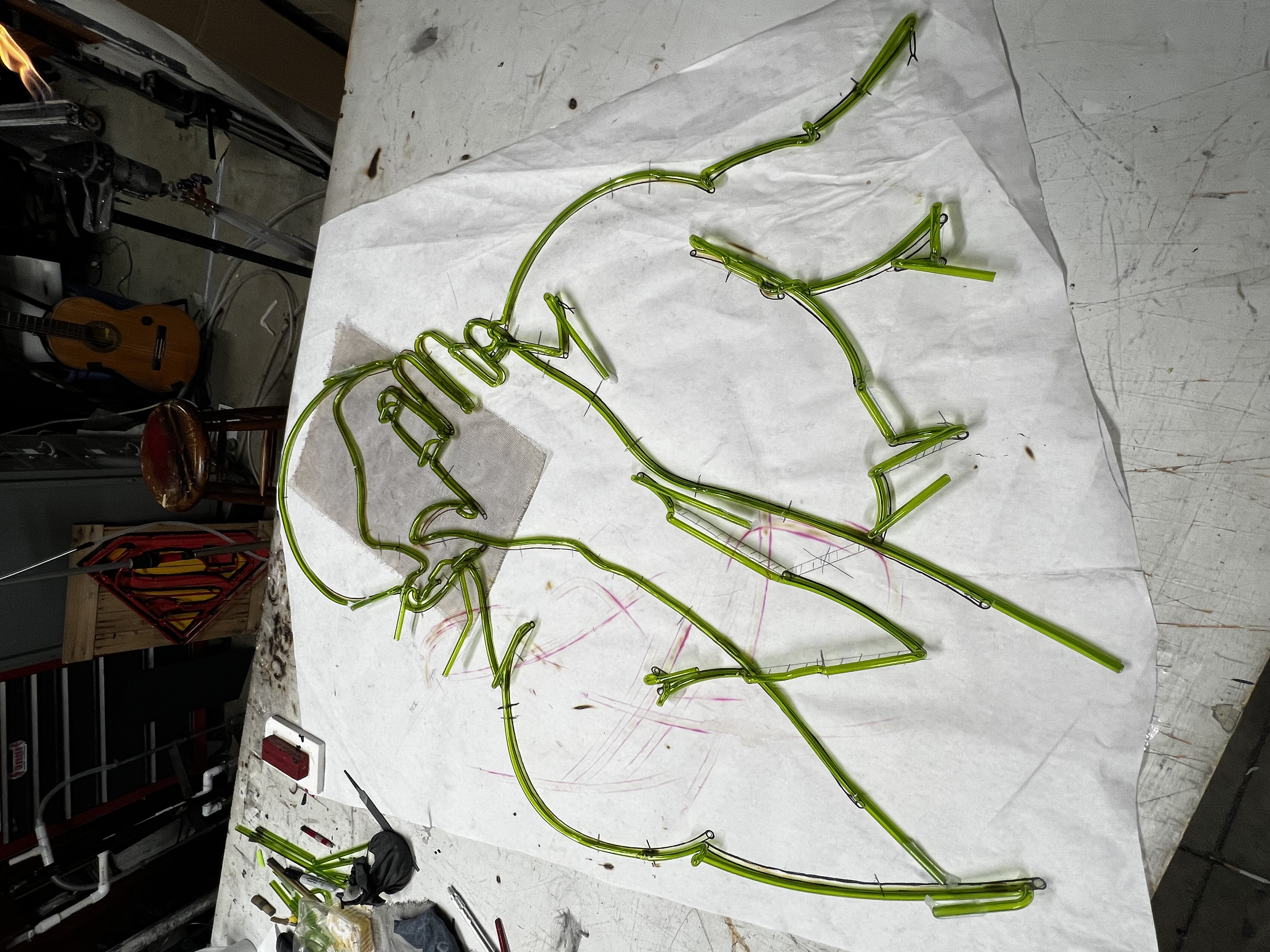 Frank Ocean Blonde Progress — neon artwork by Dani Bonnet, Los Angeles neon artist