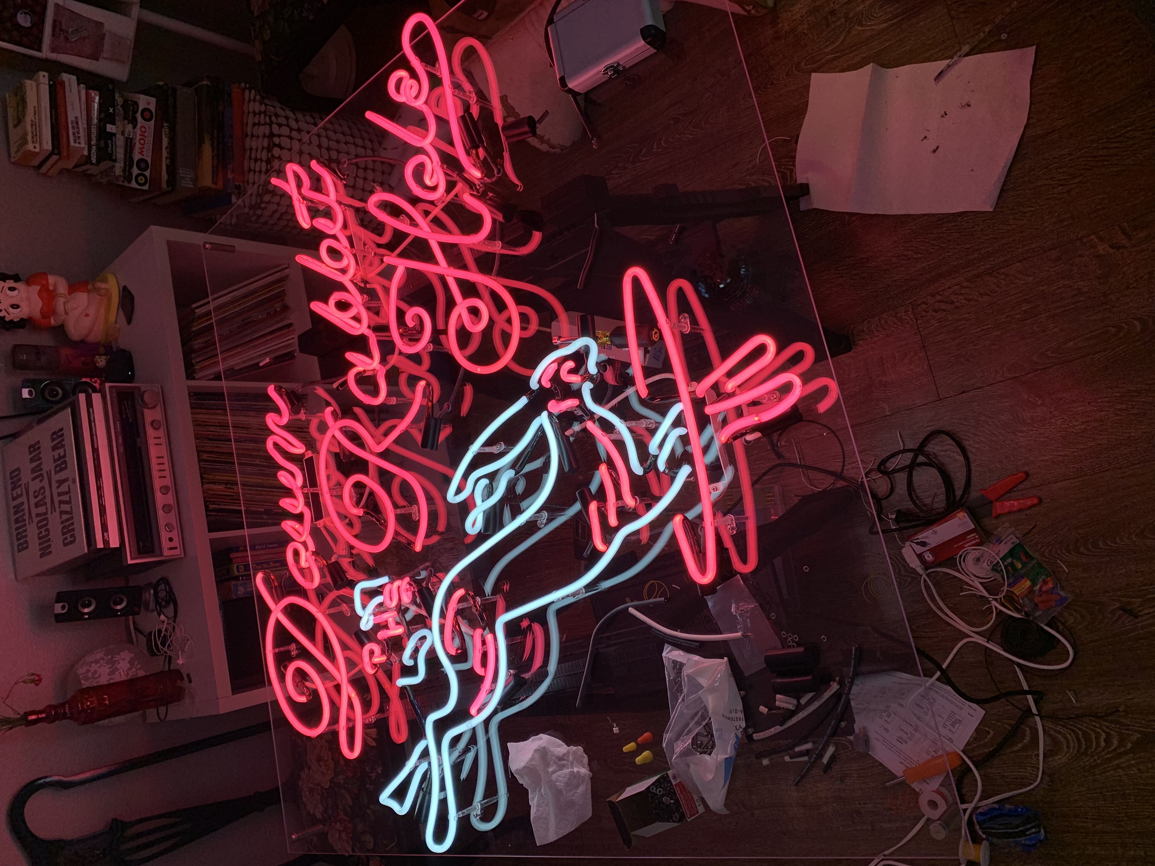 Down The Rabbit Hole — neon artwork by Dani Bonnet, Los Angeles neon artist