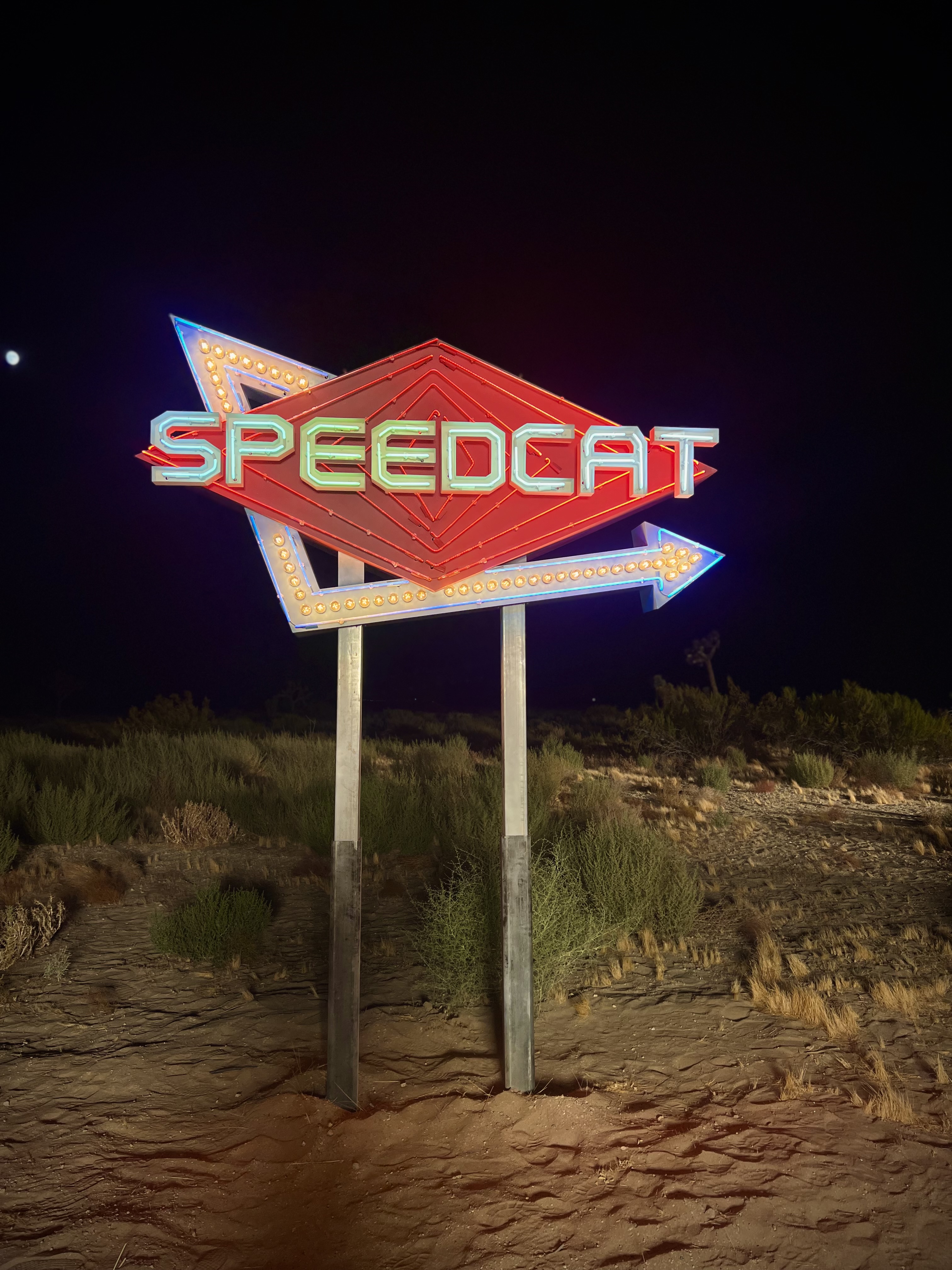 Puma SpeedCat — Large-Scale Neon Installation — neon detail by Dani Bonnet, Los Angeles
