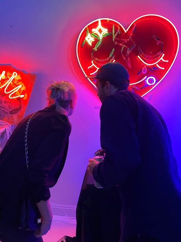 Electric Winter — neon detail by Dani Bonnet, Los Angeles