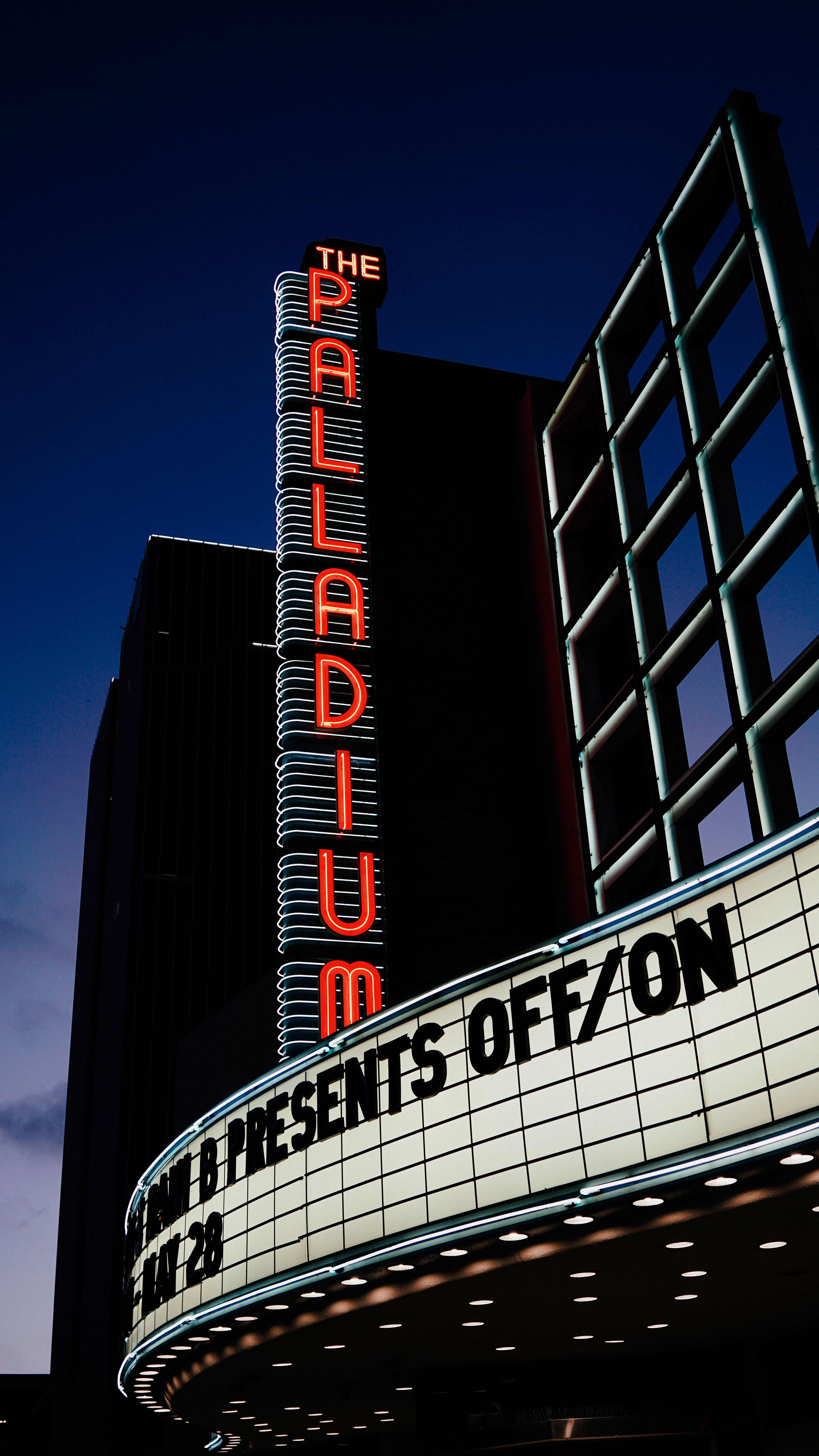 OFF//ON — A Neon Group Exhibition at the Hollywood Palladium — neon detail by Dani Bonnet, Los Angeles