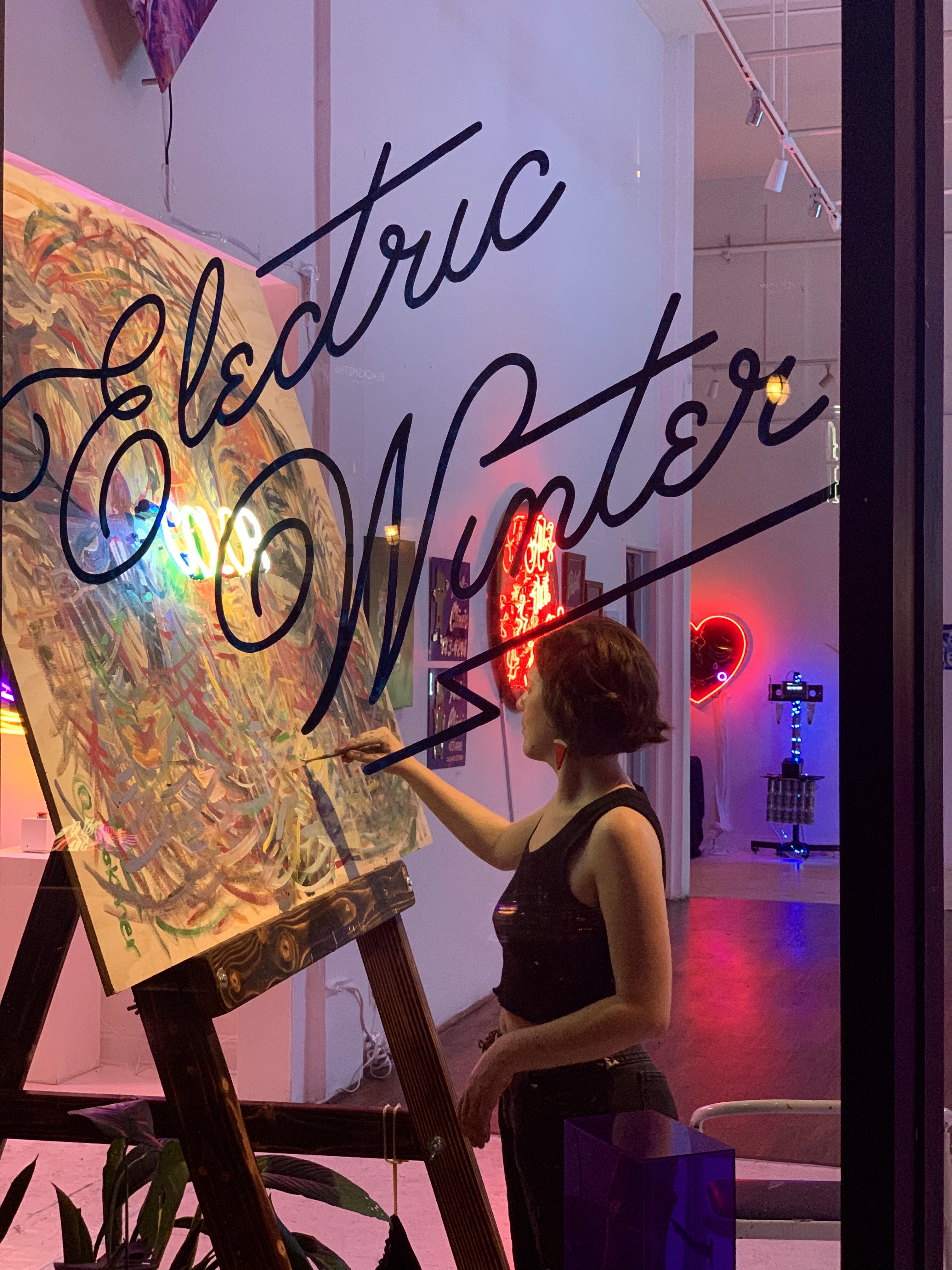 Electric Winter — neon detail by Dani Bonnet, Los Angeles