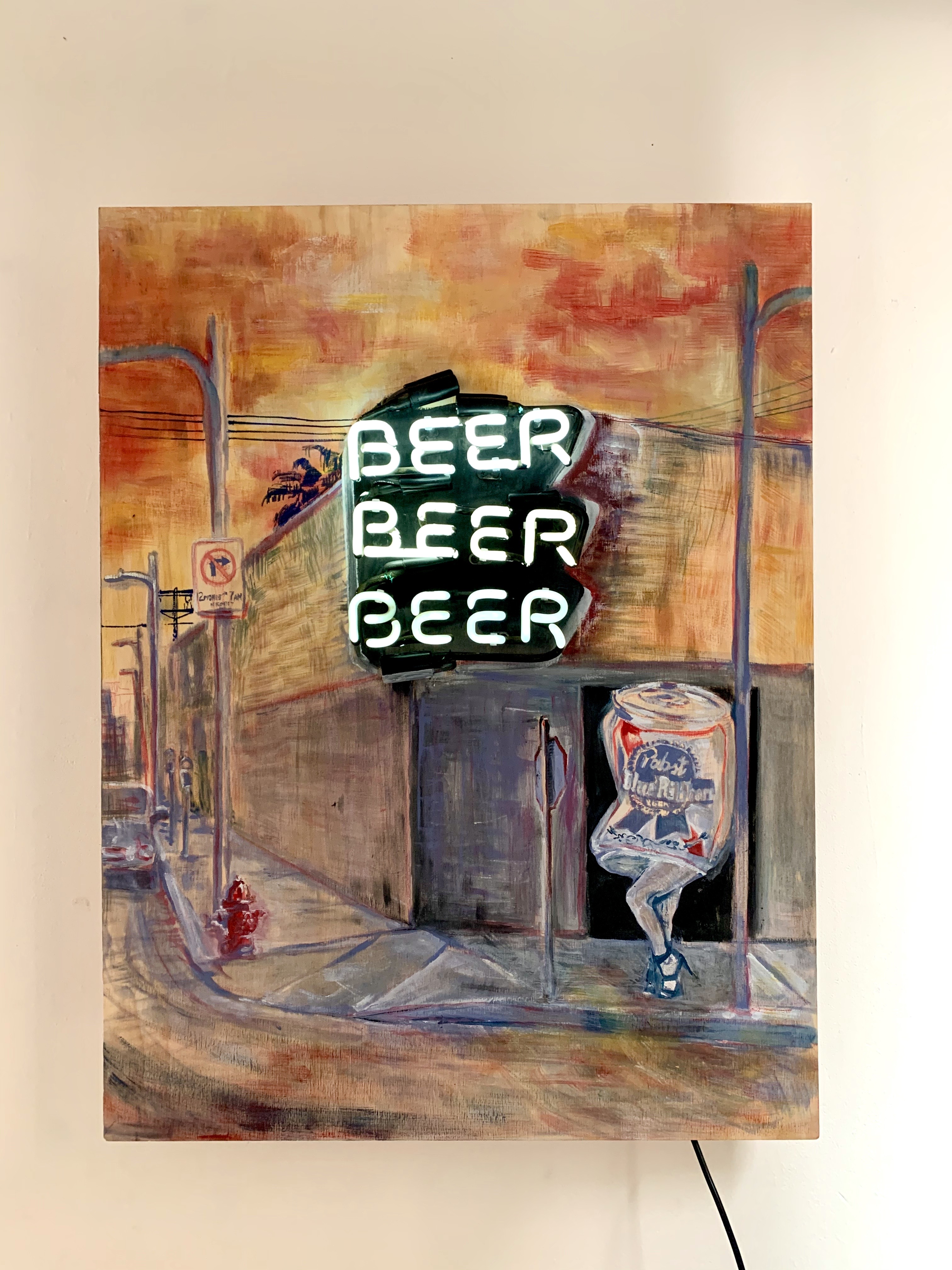 Electric Winter — neon detail by Dani Bonnet, Los Angeles